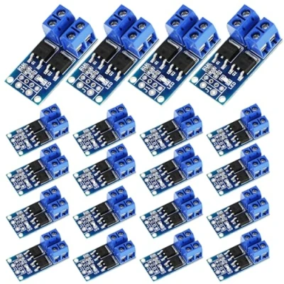 Afbeelding van Nizirioo MOSFET drivermodule Module: 20 stuks 5V 36V 15A (max. 30A) 400W, triggerschakelaar aandrijfmodule dual high performance switching driver PWM regelaar schakelpaneel