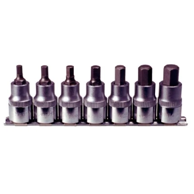 Afbeelding van KS Tools 911.1320 1/2&quot; Bit dopsleutelset binnenzeskant, kort, 7 dlg