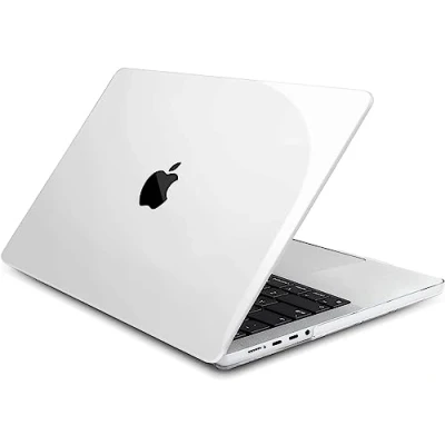 Afbeelding van ZYB Hoes Case voor MacBook Pro 14 Inch 2023 2021 met M3 M2 M1 Pro/Max Model A2992 A2918 A2779 A2442, Plastic Slanke Glanzende Harde Beschermhoes, Kristalhelder