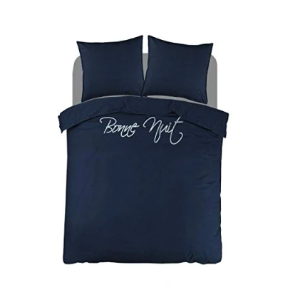Afbeelding van Dekbedovertrek Papillon Napier Navy Percal 140 x 200 / 220 cm 1 Persoons