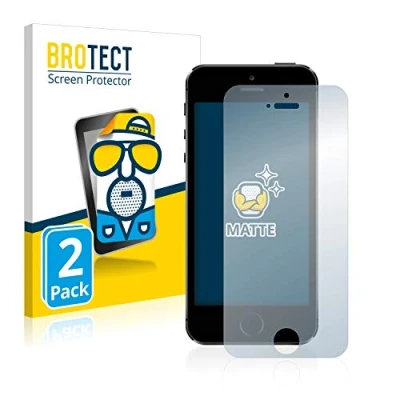 Afbeelding van BROTECT (2 Stuks) Antireflecterende Beschermfolie voor Apple iPhone 5 / 5S 5C SE 2016 Anti Glare Screen Protector, Mat, Ontspiegelend