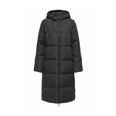 Afbeelding van ONLY Onlabbie Winterjas, Dames, Maat: Small, Black