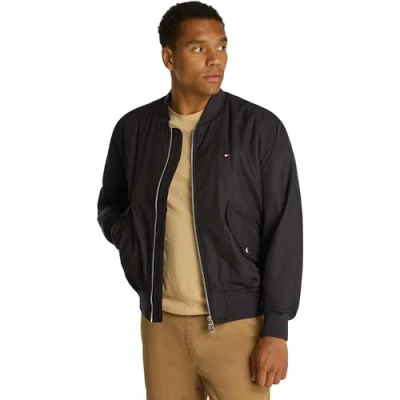 Afbeelding van Tommy Hilfiger Heren AUTHENTIC BOMBER MW0MW36592, Bomberjack, Zwart, XL, Zwart (zwart), XL