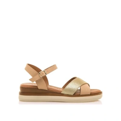 Afbeelding van mtng Daniela Sandalen met plateauzool, Dames, Maat: 41, Empolvado sand Kunststof