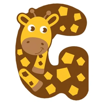 Afbeelding van Small Foot Houten Dieren Kinderletter G