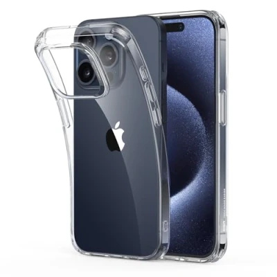 Afbeelding van ESR Project Zero Hoesje Geschikt voor Apple iPhone 15 Pro Max Back Cover Transparant Flexibel TPU Doorzichtig