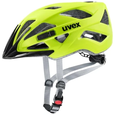 Afbeelding van uvex touring cc lichte allround helm voor dames en heren individueel passysteem uitbreidbaar met led licht neon yellow matt 52 57 cm