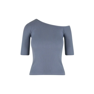 Afbeelding van Urban Classics Asymmetric Tshirt print, Dames, Maat: 4XL, Cloudsky