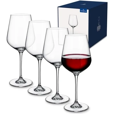 Afbeelding van Villeroy &amp; Boch Rode Wijnglazen La Divina 470 ml 4 Stuks