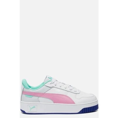 Afbeelding van Puma Carina Street JR Unisex Sneakers laag voor kinderen, Maat: 39, White/mauved out/mint Leer en imitatieleer