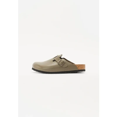 Afbeelding van Birkenstock Boston Concrete Muiltjes gray, Maat: 35, gray Leer