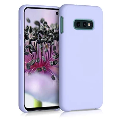 Afbeelding van kwmobile telefoonhoesje geschikt voor Samsung Galaxy S10e Hoesje met siliconen coating Smartphone case in pastel lavendel