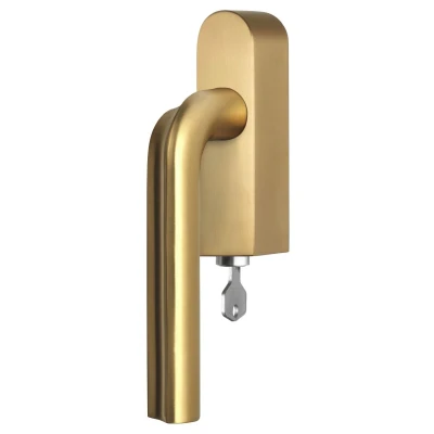 Afbeelding van Formani Draaikiepgarnituur David Rockwell ECLIPSE DR100 DKLOCK O afsluitbaar linksdraaiend PVD mat goud
