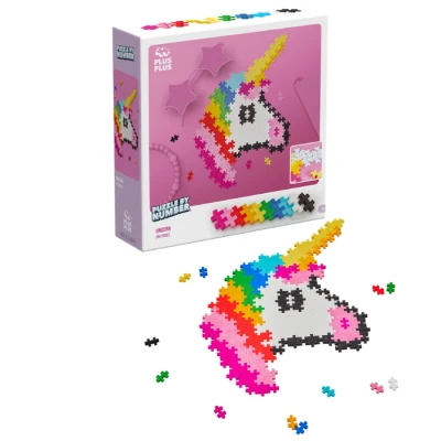 Afbeelding van Plus Puzzle By Number Unicorn Constructiespeelgoed Set Met Bouwstenen 250 Delige Bouwset Bouwspeelgoed Vanaf 5 Jaar