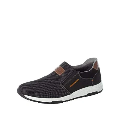 Afbeelding van Rieker B3450 Sneakers voor heren, Grijs Zwart Mogano 00, 45 EU