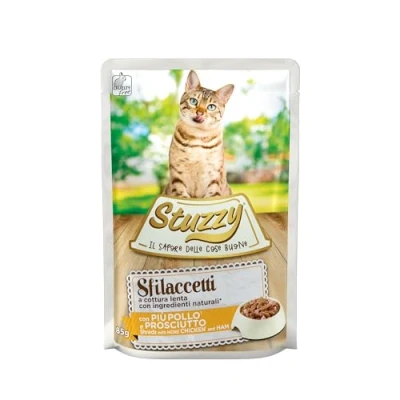Afbeelding van 24x Stuzzy Kat Shreds Ham 85 gr