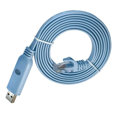 Afbeelding van DSD TECH SH RJ45A USB naar RJ45 consolekabel met FTDI chip voor Cisco NETGEAR Routers/Switches Ondersteuning Windows Linux Mac OS