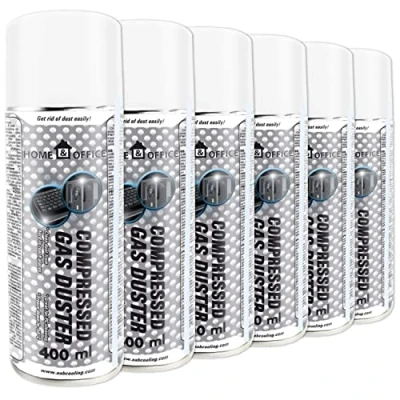 Afbeelding van AABCOOLING 6x400 ml Cleaning Spray Home&amp;Office Compressed Gas Duster 400ml K4, Office Supplies, Computer Vacuums, PC Air Cleaner, Air, Equipment Cleaners NL