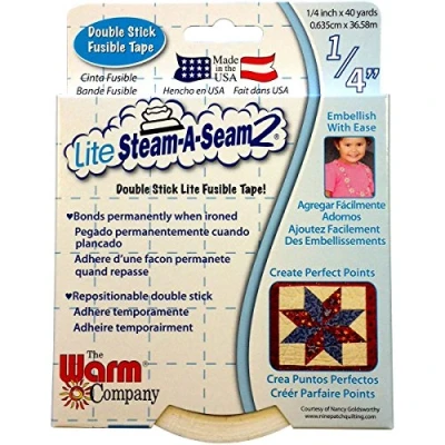 Afbeelding van Warm Company Lite Steam A Seam Double Stick Smeltbaar Web, meerkleurig, 1,49 x 12,19 15,87 cm