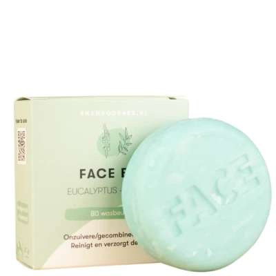 Afbeelding van Face Bar 100% Vegan en plasticvrij Eucalyptus &amp; Tea Tree