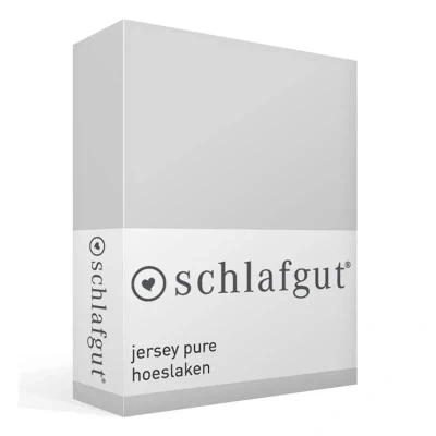 Afbeelding van Schlafgut Jersey Pure hoeslaken 1 persoons (90/100x190/220 cm) Grijs