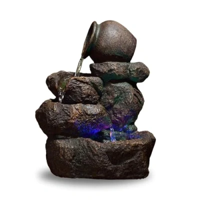 Afbeelding van Zen&#039;Light SCFR153 Nivello fontein, natuur, grijs, steen 25 x 19 31 cm