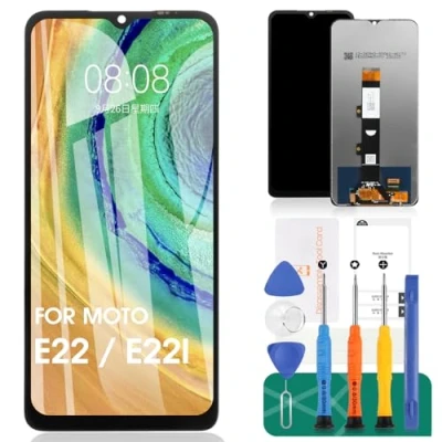 Afbeelding van Voor Motorola Moto E22 Lcd scherm Vervanging E22i Touch Digitizer Vergadering Reparatie Kit (zwart)