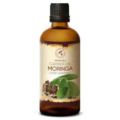 Afbeelding van Moringa Olie 100ml Oleifera Zaad Anti Aging Lijnzaad Koud Geperst Draagolie Basis voor Huidverzorging Lichaamsverzorging Haarverzorging