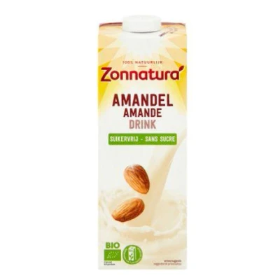 Afbeelding van Zonnatura Amandel Drink Ongezoet Bio, 1000 ml