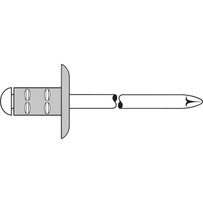 Afbeelding van Gesipa Blindklinknagel klinknagelschacht d x l 4 13 mm K12 aluminium / staal 500 stuks 1433830