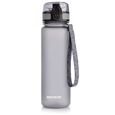 Afbeelding van Drinkfles BPA vrije Tritan Sportfles voor Sport Fiets Gym Fitness Hardlopen Dwalen Wandelen Kinderen naar School en Volwassenen Kantoor Diverse Kleuren Maten (500 ml, grijs)