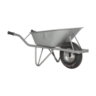 Afbeelding van Kruiwagen, 80 Liter, M 092 L4 Gst Velg Rubber Grepen, 1.0Mm Bak En Slofjes