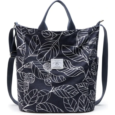 Afbeelding van Dameshandtas, canvas, shopper, schoudertas, casual, groot, voor school, werk, dagelijks gebruik, winkelen