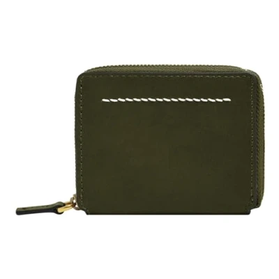 Afbeelding van FOSSIL Leren Kaarthoes Westover Card Case Deep Olive Olijfgroen