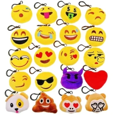 Afbeelding van JZK 20 x Mini plushen speelgoed 5cm geel kleine sleutelhanger voor kinder verjaardagfeest gunsten, kinderen verjaardagscadeau feest gasten cadeau