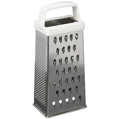Afbeelding van Fackelmann Rasp, Blik, Wit/Zilver, 21 x 9 6,5 cm