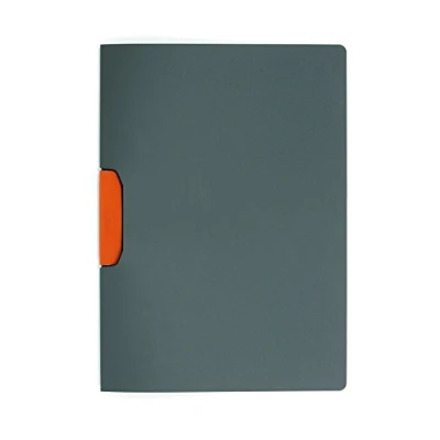 Afbeelding van Durable 230409 Klemmap Duraswing Color voor 30 vel DIN A4, zakje 5 stuks, antraciet met oranje klem