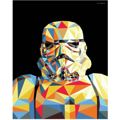 Afbeelding van CreArt Schilderen op Nummer Star Wars Stormtrooper