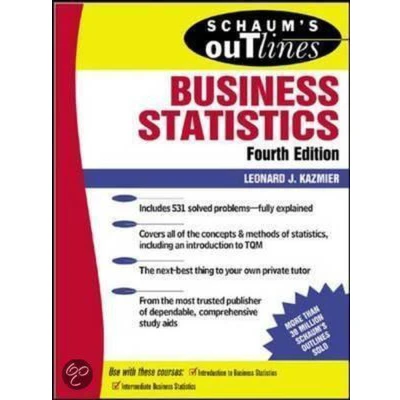 Afbeelding van Schaum&#039;s Outline Of Business Statistics