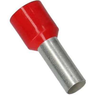 Afbeelding van CIMCO Adereindhuls Geïsoleerd 10,0mm2 / 12mm rood 100 Stuks