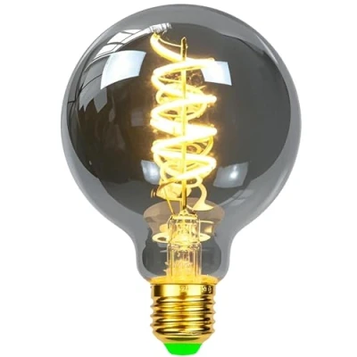 Afbeelding van TIANFAN Led lampen Vintage gloeilamp 4W Dimbaar rookglas 2700K Warm wit Edison Schroef E27 Basis 220 / 240V Decoratieve G80