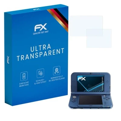 Afbeelding van atFoliX Schermbeschermer compatibel met Nintendo New 3DS XL 2015 Beschermfolie, ultra helder FX Schermfolie (Set van 3)