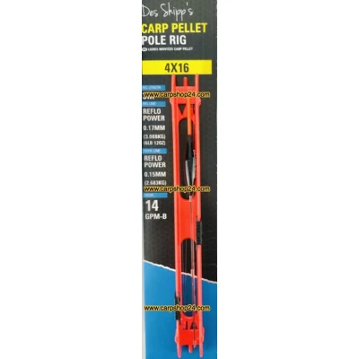 Afbeelding van Preston Carp Pellet Pole Rig (3m) Maat : 4x16