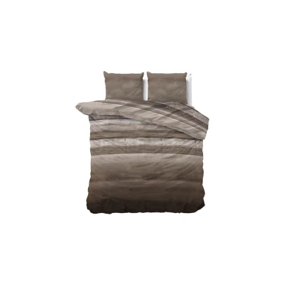 Afbeelding van Dekbedovertrek 2 Persoons 200x200 Sleeptime Polykatoen Taupe