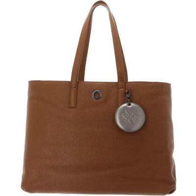 Afbeelding van MANDARINA DUCK Leren Schoudertas Mellow Leather Shopper Indian Tan Bruine