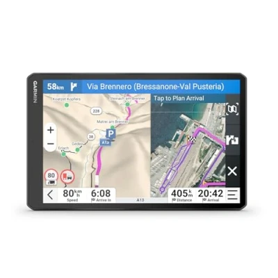 Afbeelding van Garmin dēzl LGV1020, Truck GPS satteliet navigatie, 7&quot; display, Stembediening, Live verkeersinformatie, Speciale truckroutes, Wind radar, EU kaarten