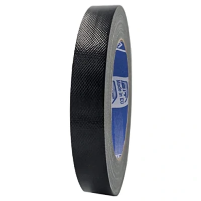 Afbeelding van ACIT Supersterke weefseltape (ook zon, hitte en water) 25 m x 19 mm, versterkte canvas Tape, Duct Amerikaanse afdekband: reparaties, bevestiging verpakking met hoge afdichting (Zwart)