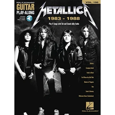 Afbeelding van Guitar play along volume 195 metallica: 1983 1988 recueil + enregistrement(s) en ligne