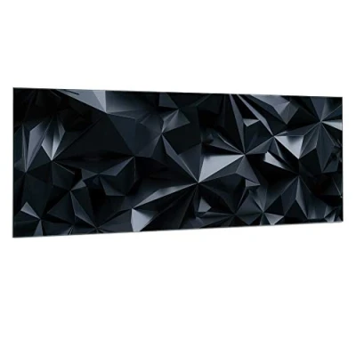 Afbeelding van Navaris glassboard Magnetisch Bord voor aan de wand Memobord van glas 80 x 30 cm inclusief magneten en marker Darkstereoscopic design