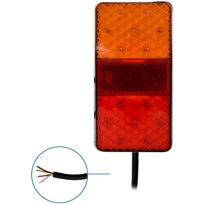 Afbeelding van Pro Plus Achterlicht Aanhangwagen Caravan 12 Volt &amp; 24 4 Functies 80 x 150 mm LED blister